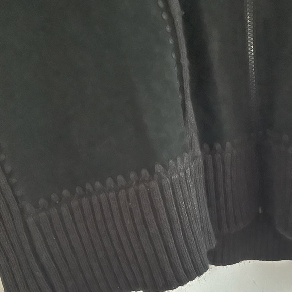 Designers Studio Originals Black Suede Leather Patchwork Vest Size 2X - Picture 13 of 15